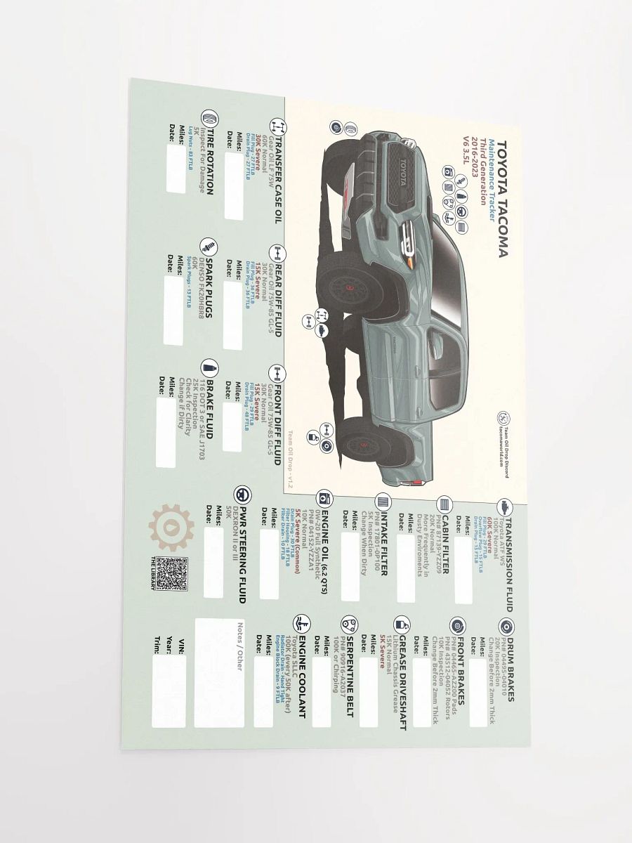 3RD GEN MAINTENANCE TRACKER V1.2 - Lunar product image (3)