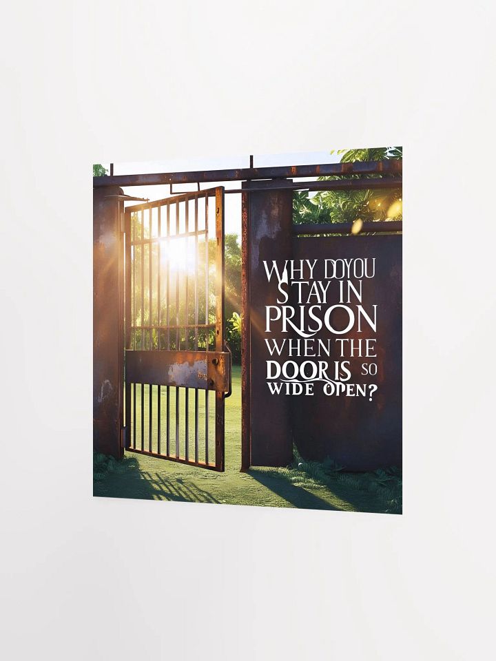 Why do you stay in prison when the door is so wide open? - Enhanced Matte Paper Poster product image (8)