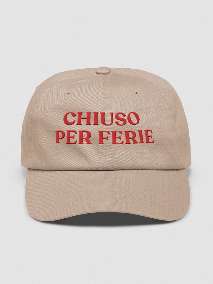 chiuso per ferie "closed for the holiday" hat product image (1)