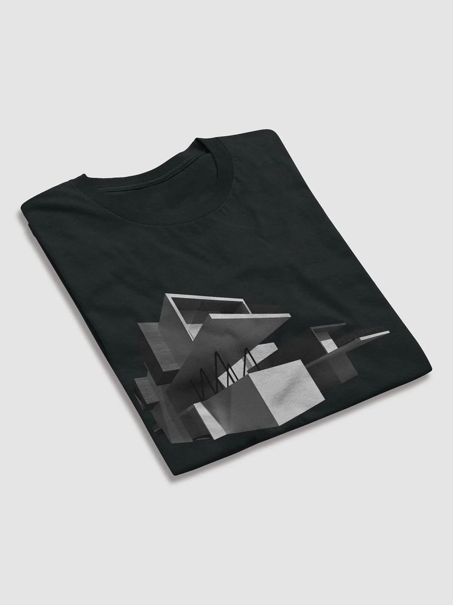 Geometric Monochrome Architectural Lightweight Fashion Short Sleeve T-Shirt product image (2)