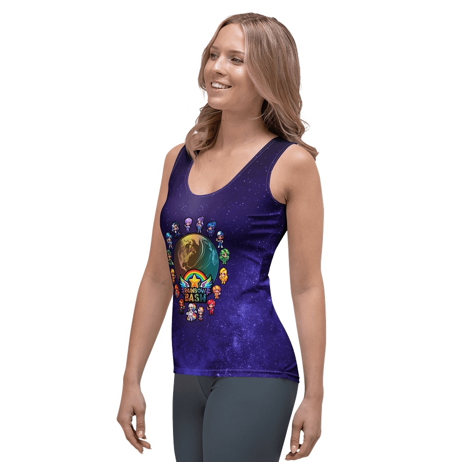 Rainbow Bash Fitted Tank product image (3)