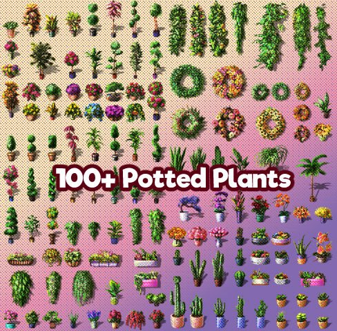 KR Trees and Foliage Super Tileset for RPGs v2! product image (2)