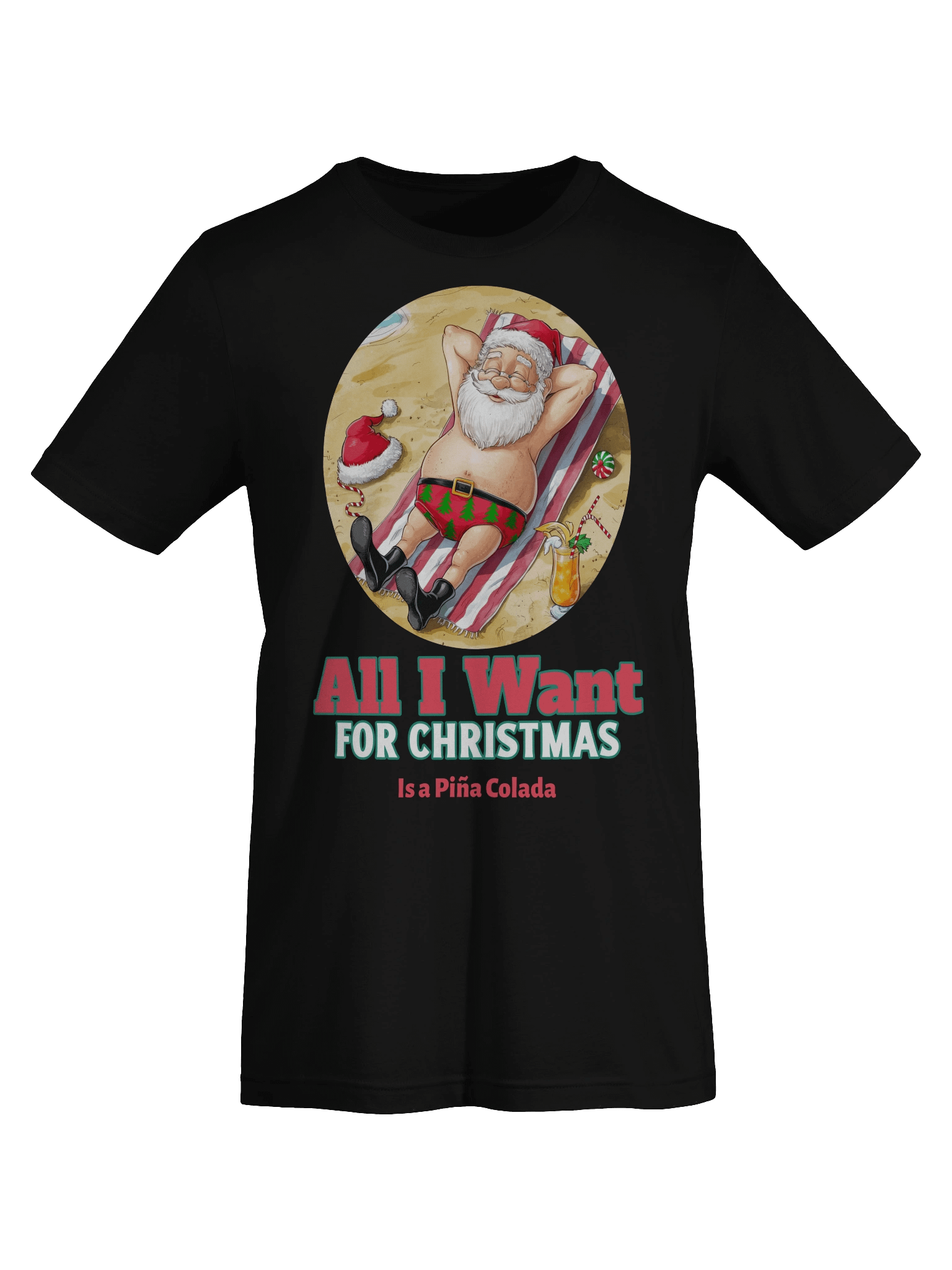 Sunny Santa Christmas Beach T-Shirt product image (8)
