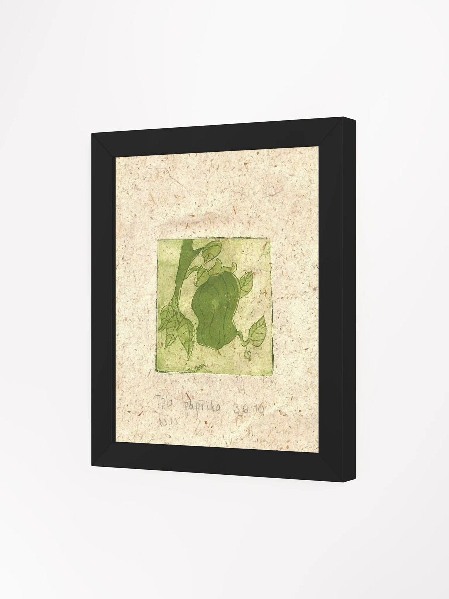 Green Paprika, Botanical Framed Print product image (6)
