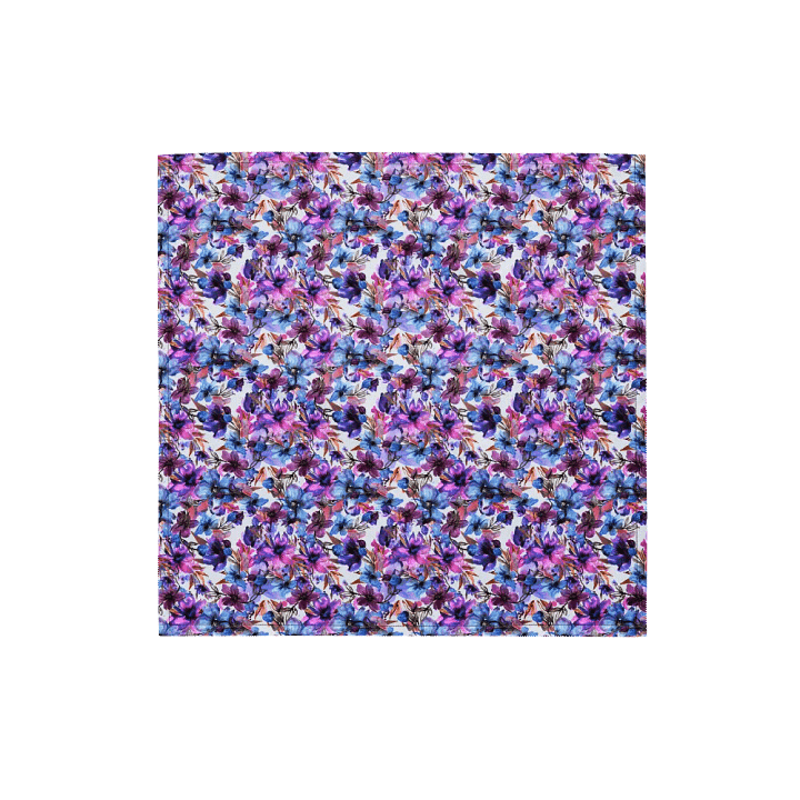 Purple Flowers Bandana product image (1)