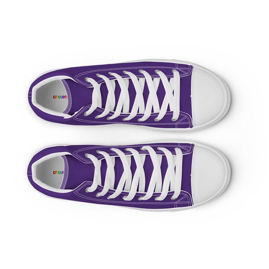 Dark Purple and White Flower Sneakers product image (40)