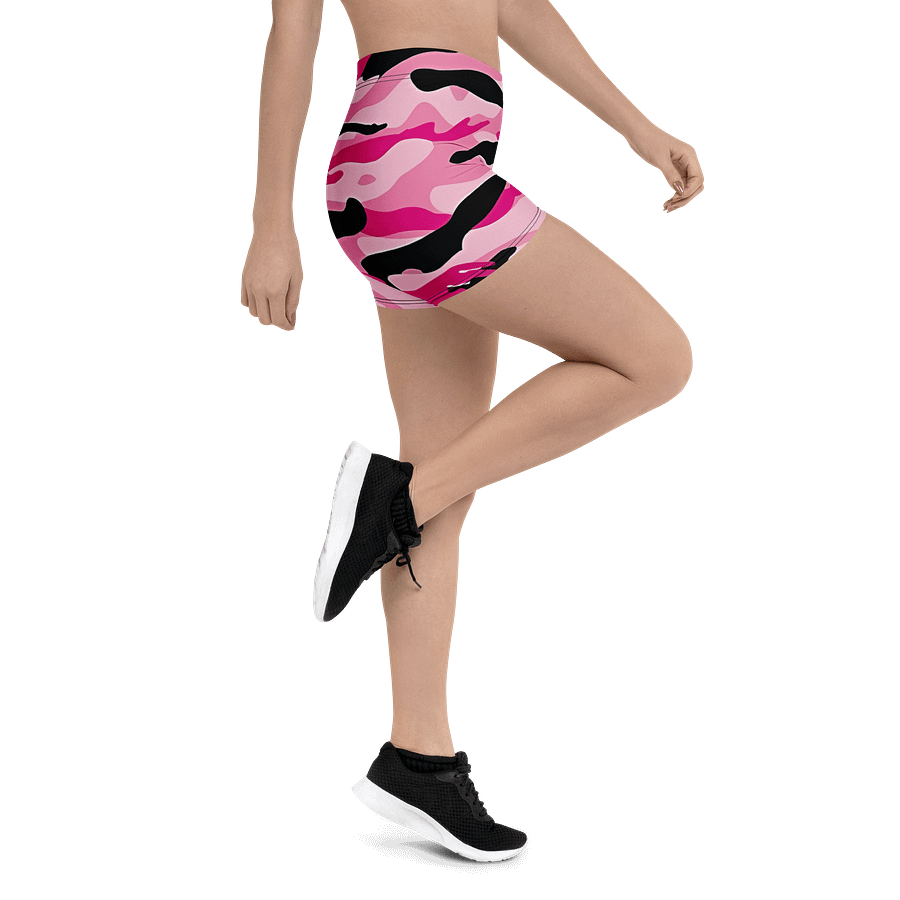 Short de sport camouflage rose et noir product image (3)
