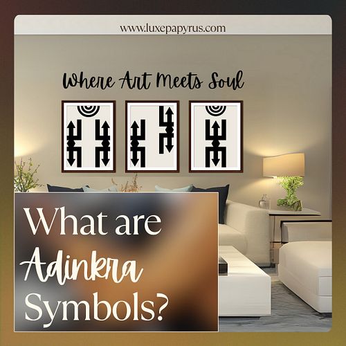 #AdinkraSymbols #Sankofa #CulturalArt #LuxePapyrus #ArtWithSoul #AfricanSymbolism #BlackArtMatters #HeritageAndDesign #Minima...