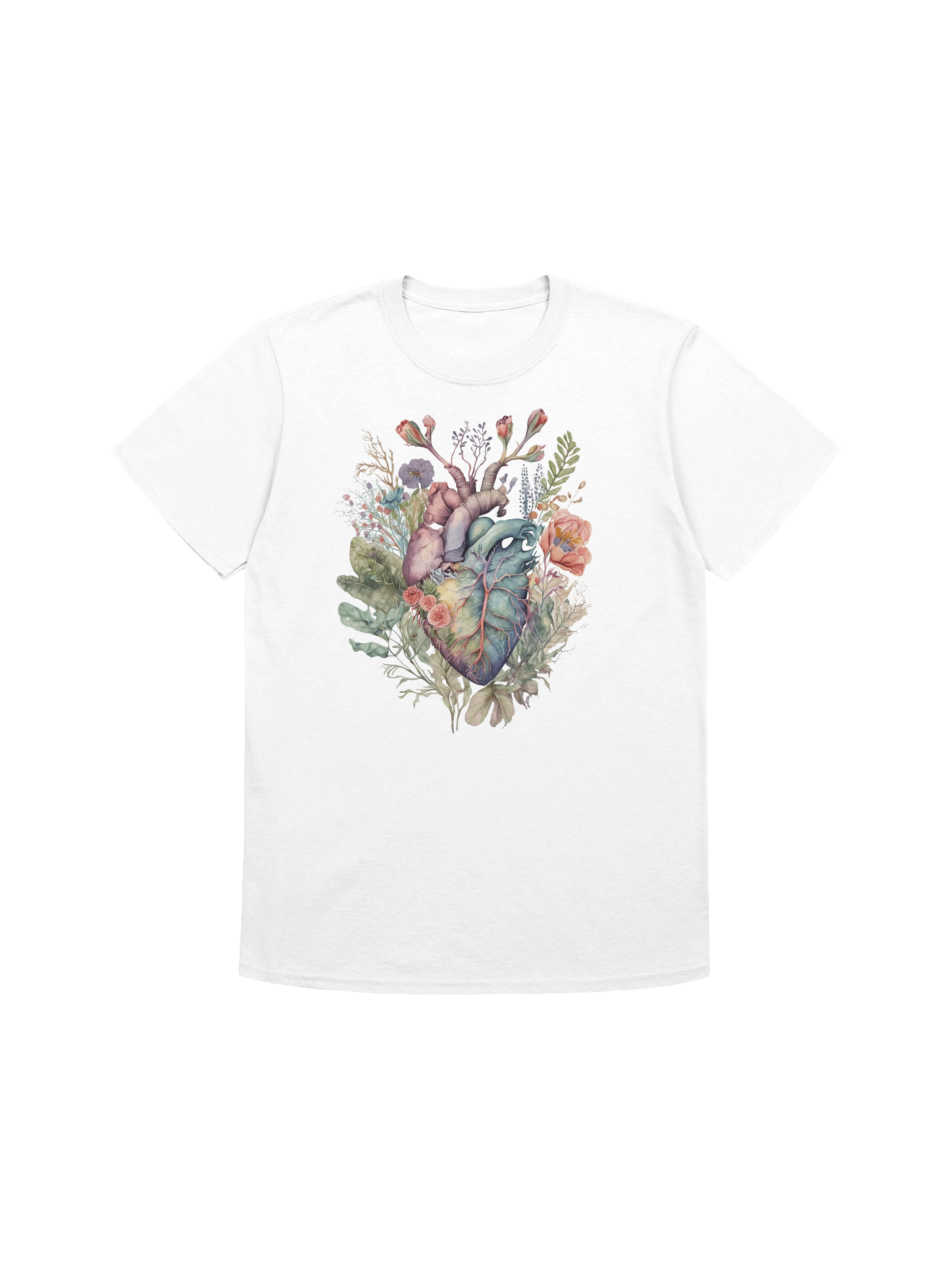 Blooming Botanical Anatomy Heart Watercolor product image (1)