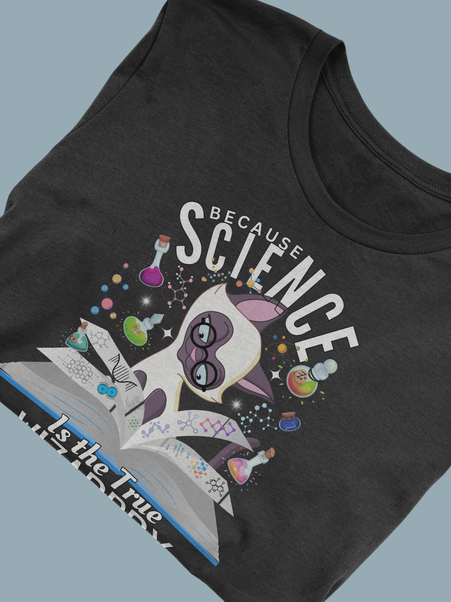 Because Science Is the True Wizardry Funny cat Science /Bella+Canvas Supersoft product image (5)
