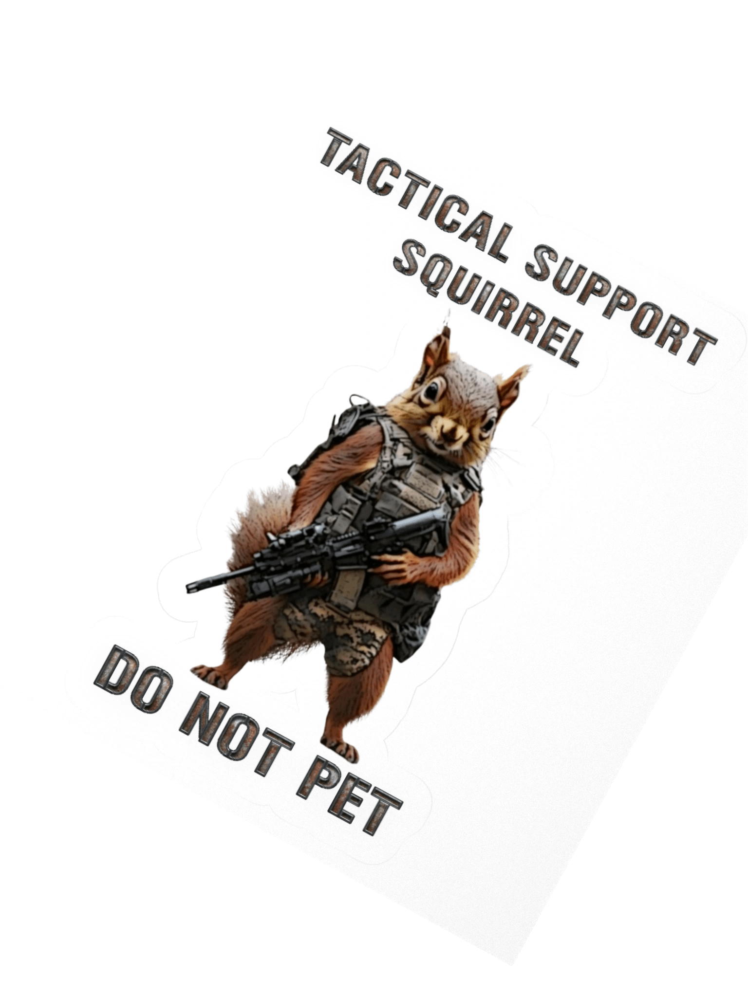 Tactical Support Squirrel - Sticker product image (6)