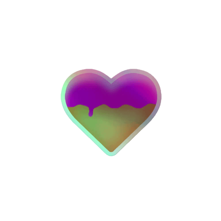 CakeHeart Holographic Sticker product image (1)