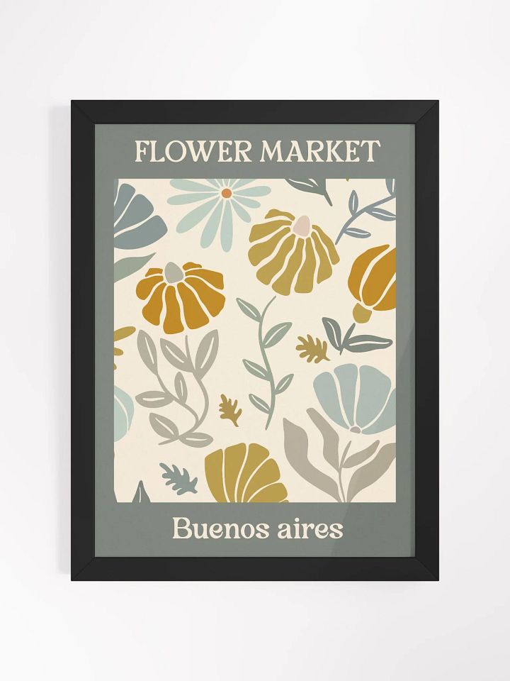 Flower Market Buenos Aires - Framed Poster product image (1)