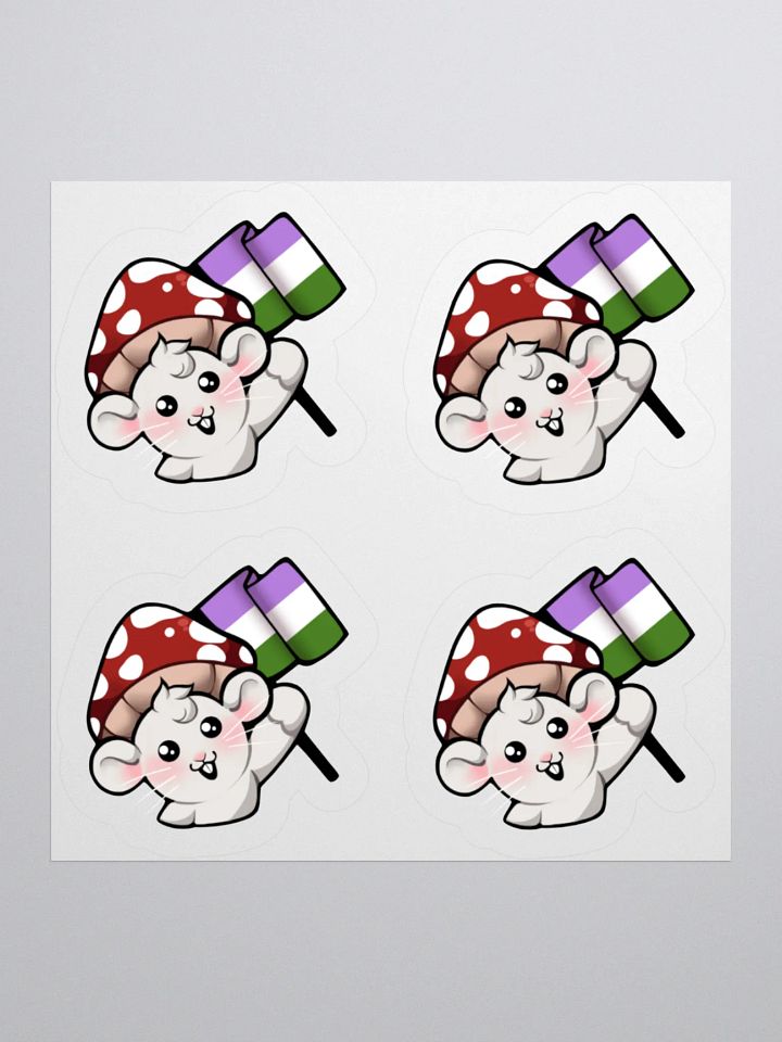 Genderqueer Pride Flag Stickers product image (1)
