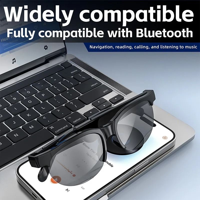 Bluetooth Sports Sunglasses – Wireless Headset, Ear Hook Earbuds, Hands-Free Driving & Outdoor Gear! product image (3)