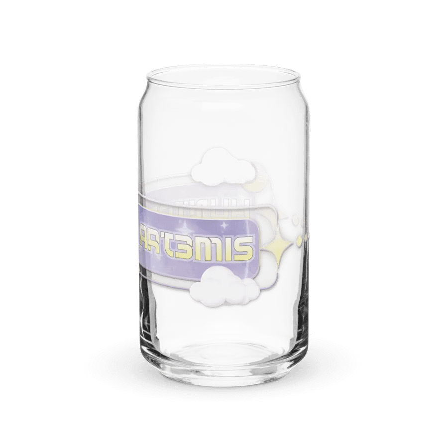 Art3mis Logo Glass Can with Lid product image (7)