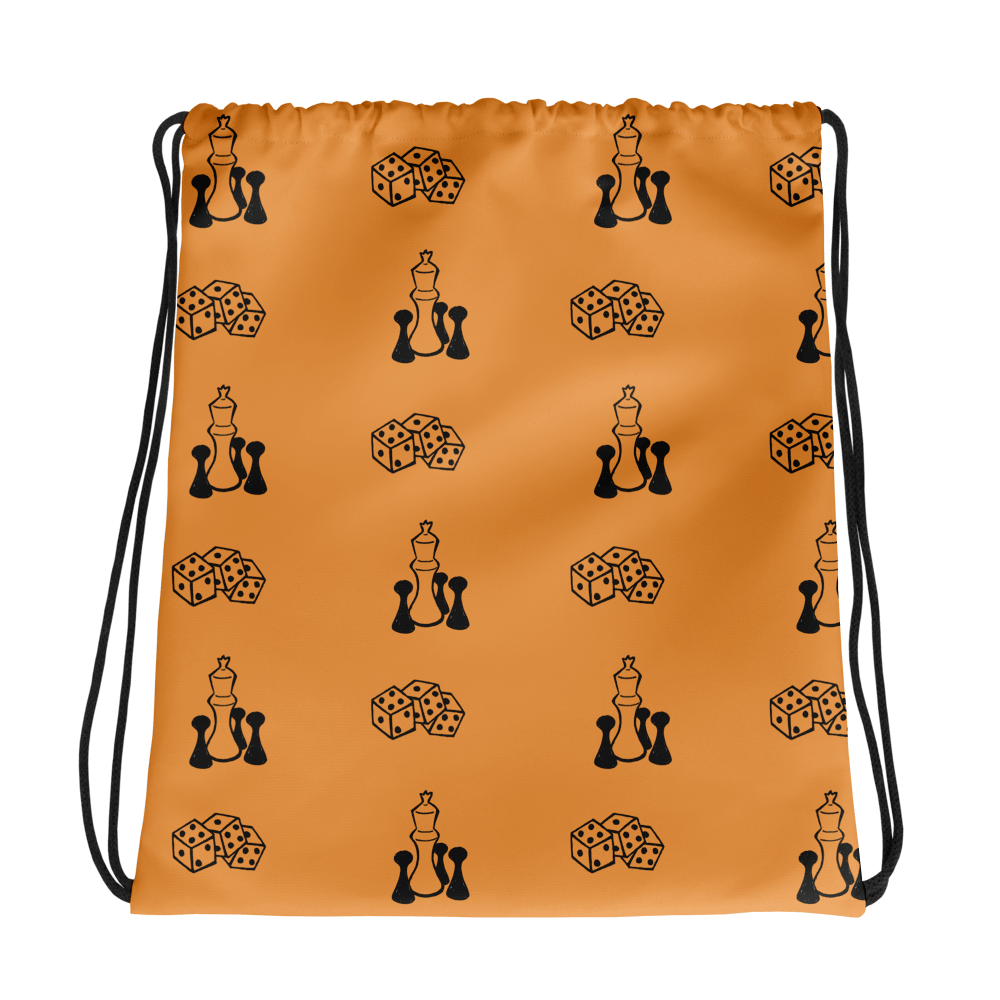 Board Games Drawstring Bag (Black and Orange) product image (1)