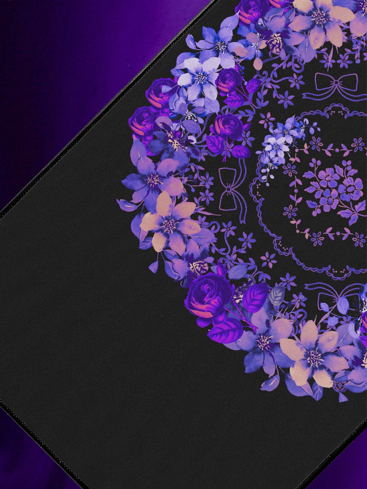 Violet Floral Blossom Desk Mat product image (1)