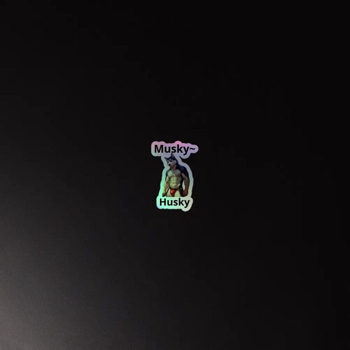 Musky Husky Holographic Sticker Sheet product image (4)