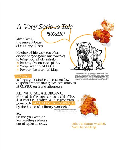 Once upon a microwave…
Gimli escaped. You can too.
🔗 primalprep.club

#OrangeCountyEats #OCfoodie #MealPrepOC #HealthyEatsOC ...