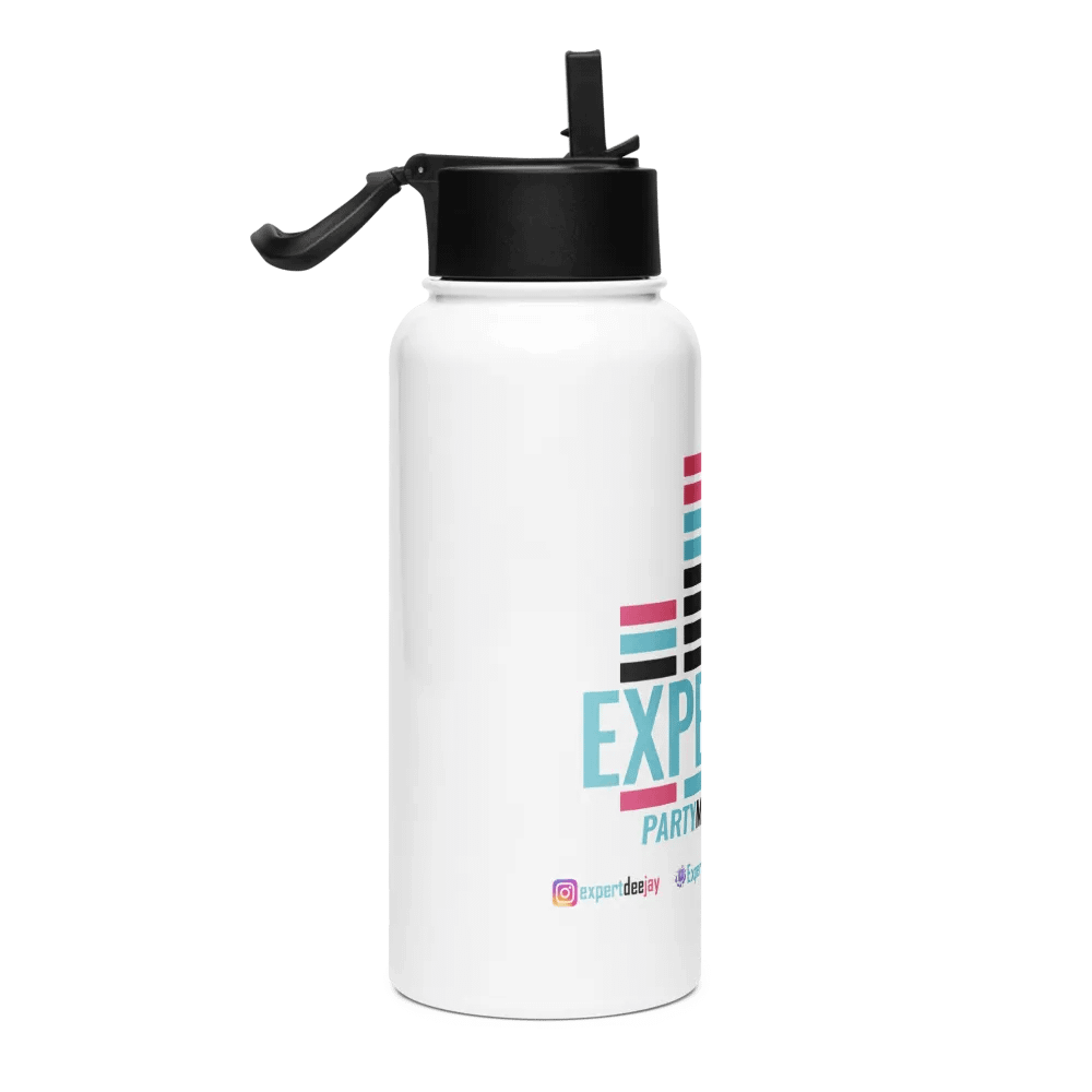 Stainless Steel Water Bottle with a Straw Lid EQ product image (4)