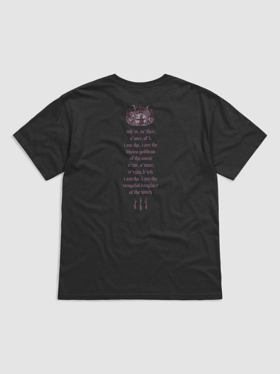 'Wh*re, M*ther, S*ster, Sl*t...' Burn Your Village T Shirt (dark colours / design on back) (colours available) product image (1)