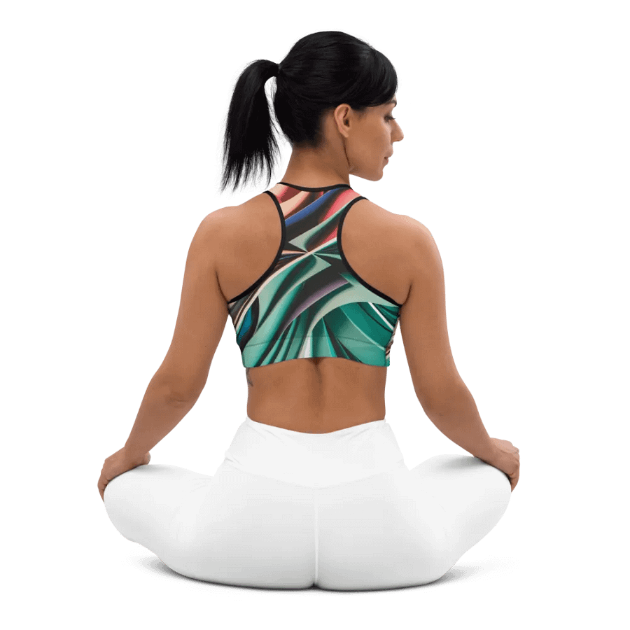 TDS Music Padded Sports Bra - Multicolored Abstract Design product image (12)