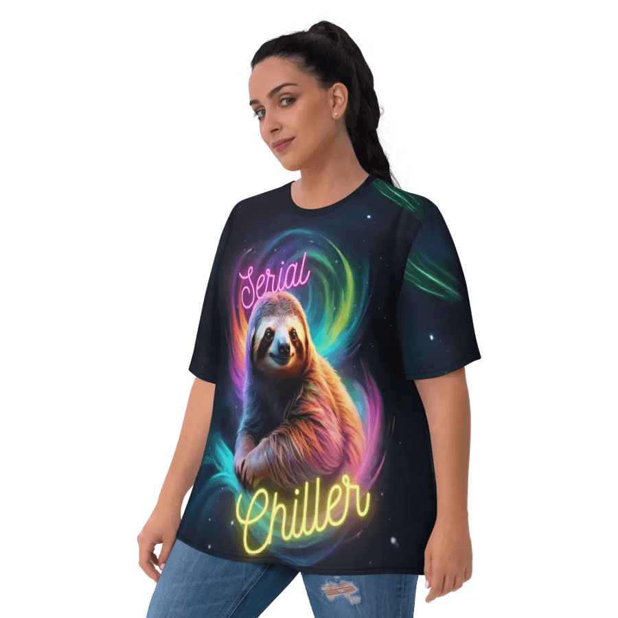 Serial Chiller Sloth All Over Print T-shirt product image (3)