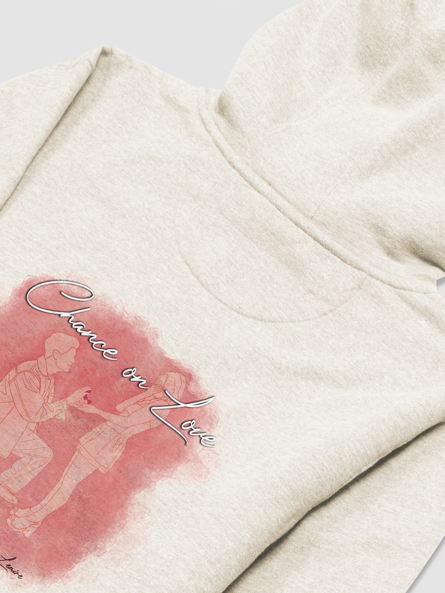 Wassabi 'Chance On Love' Regular Fit Hoodie - Bone product image (4)