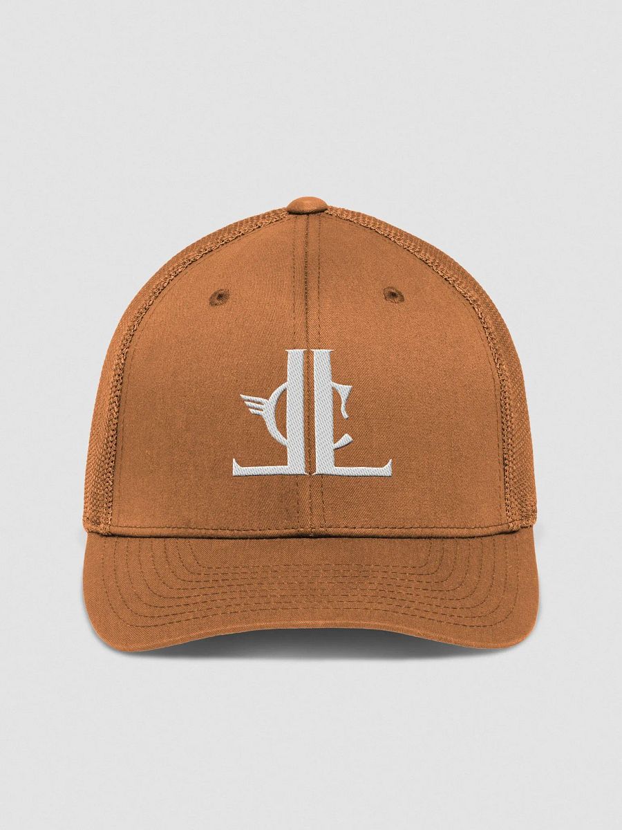 Legacy Co Official - White Logo Flexfit Mesh Back Trucker Hat product image (3)