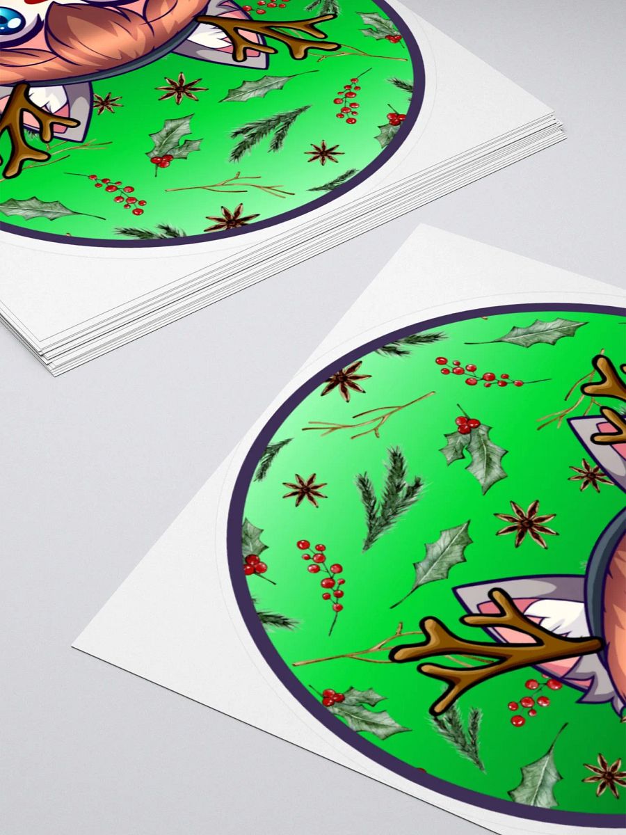 Rudolph Cat Sticker product image (10)