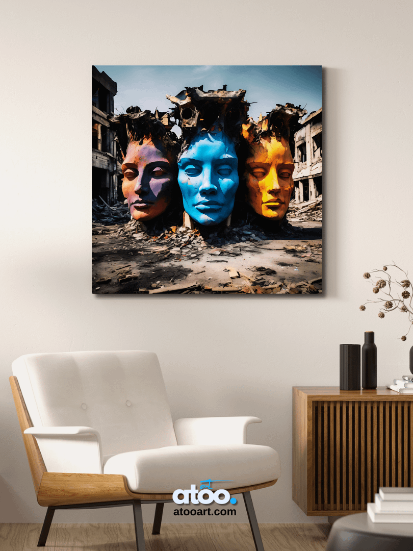 Elegy to Humanity - 9 | Canvas Art Painting product image (3)