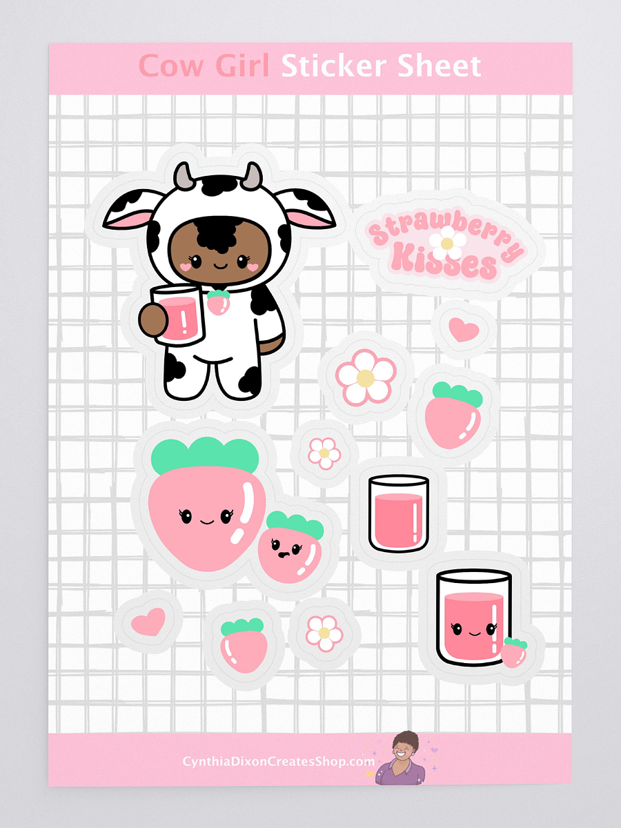 Cow Girl Sticker Sheet product image (1)