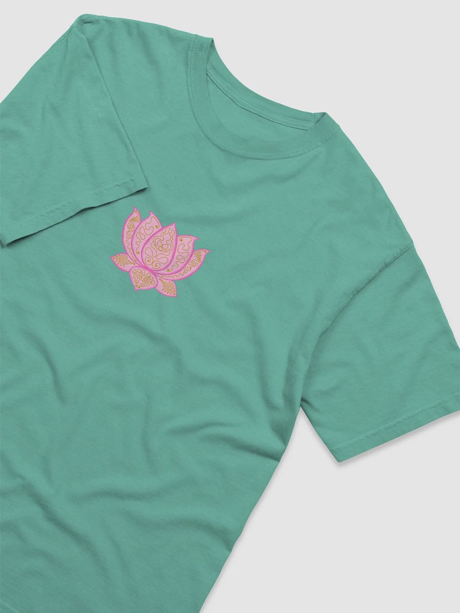 Lotus Bloom Gold-Printed T-Shirt product image (3)