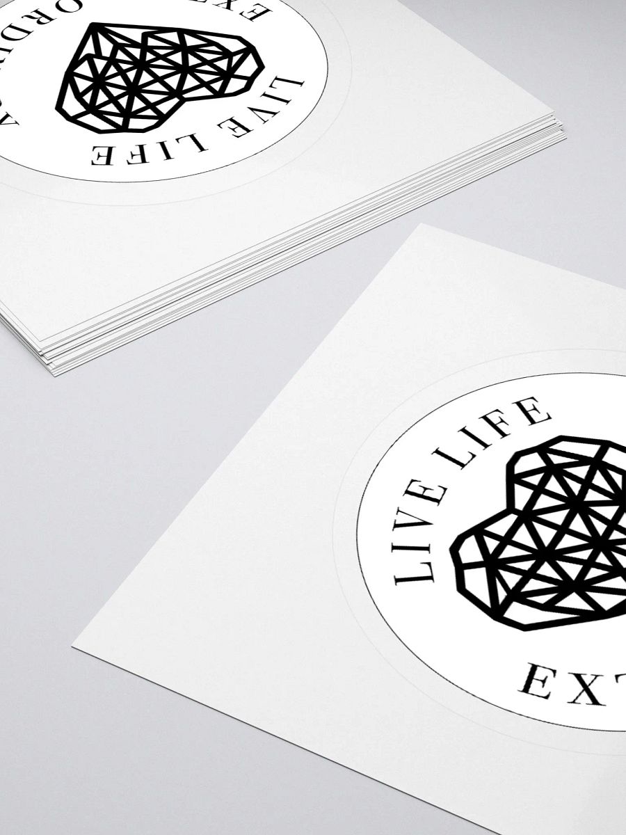 Live Life Extra Ordinary Kiss Cut Sticker product image (11)