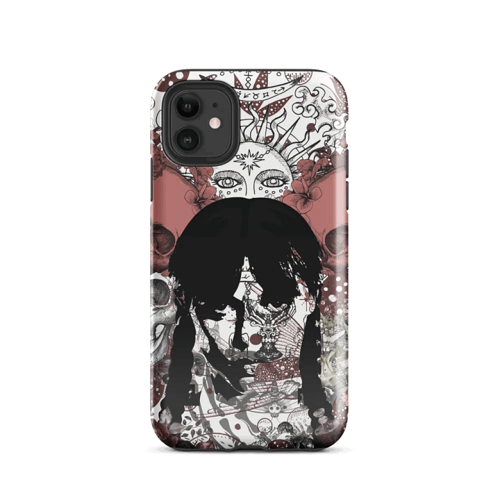 Goth style print tough iPhone case product image (47)
