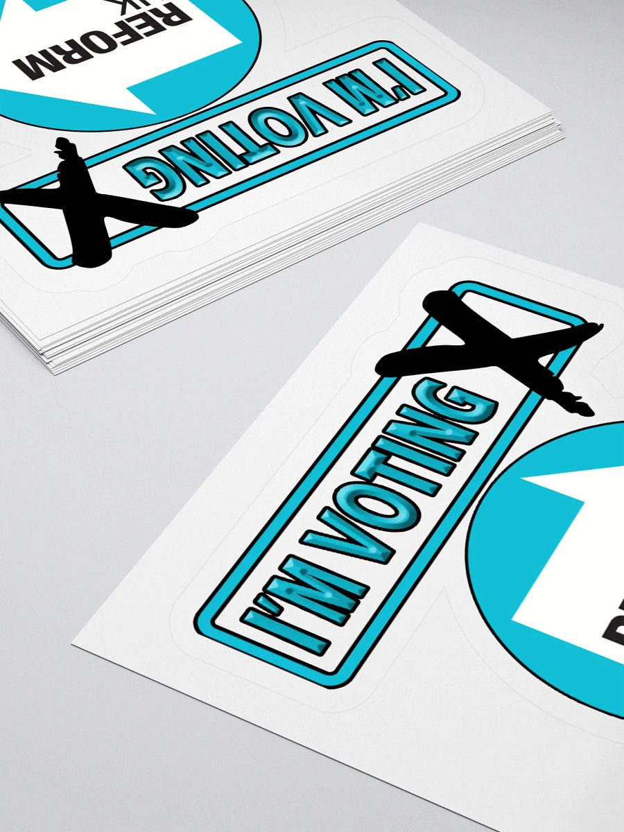 Reform UK Voting Stickers product image (11)