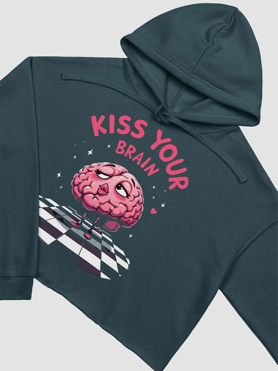Kiss Your Brain Comfort Cropped Hoodie product image (3)