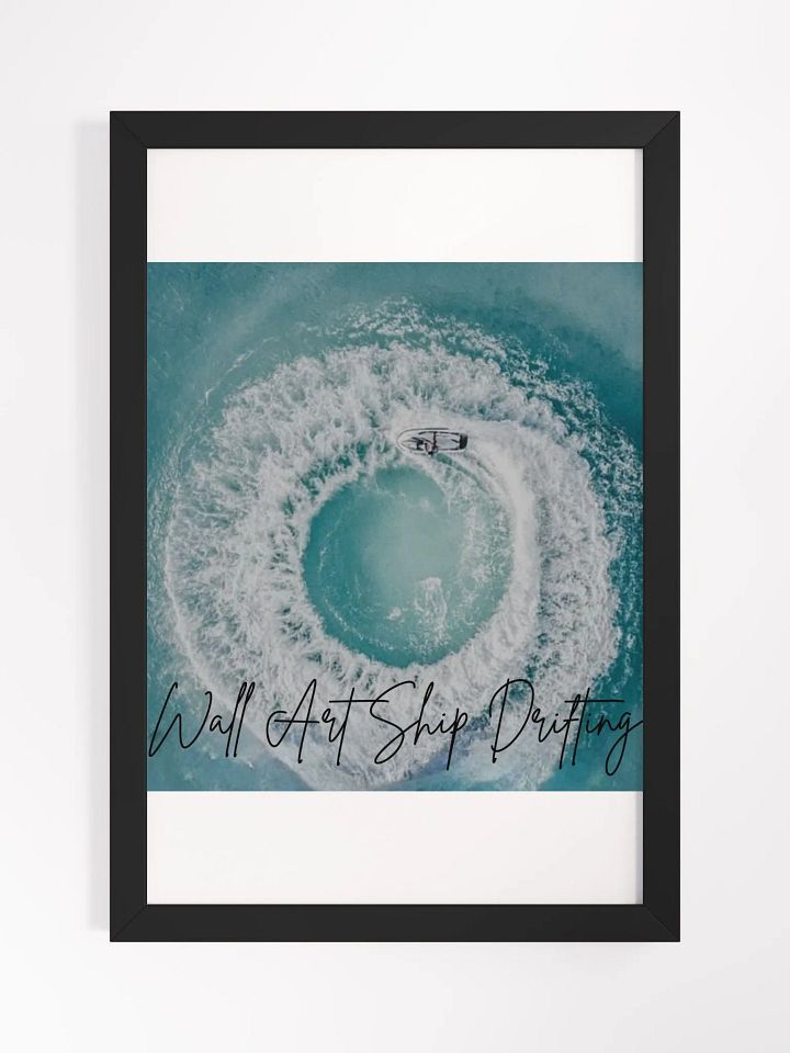 Drifting Ship Framed High-Quality Matte Poster (in) product image (1)
