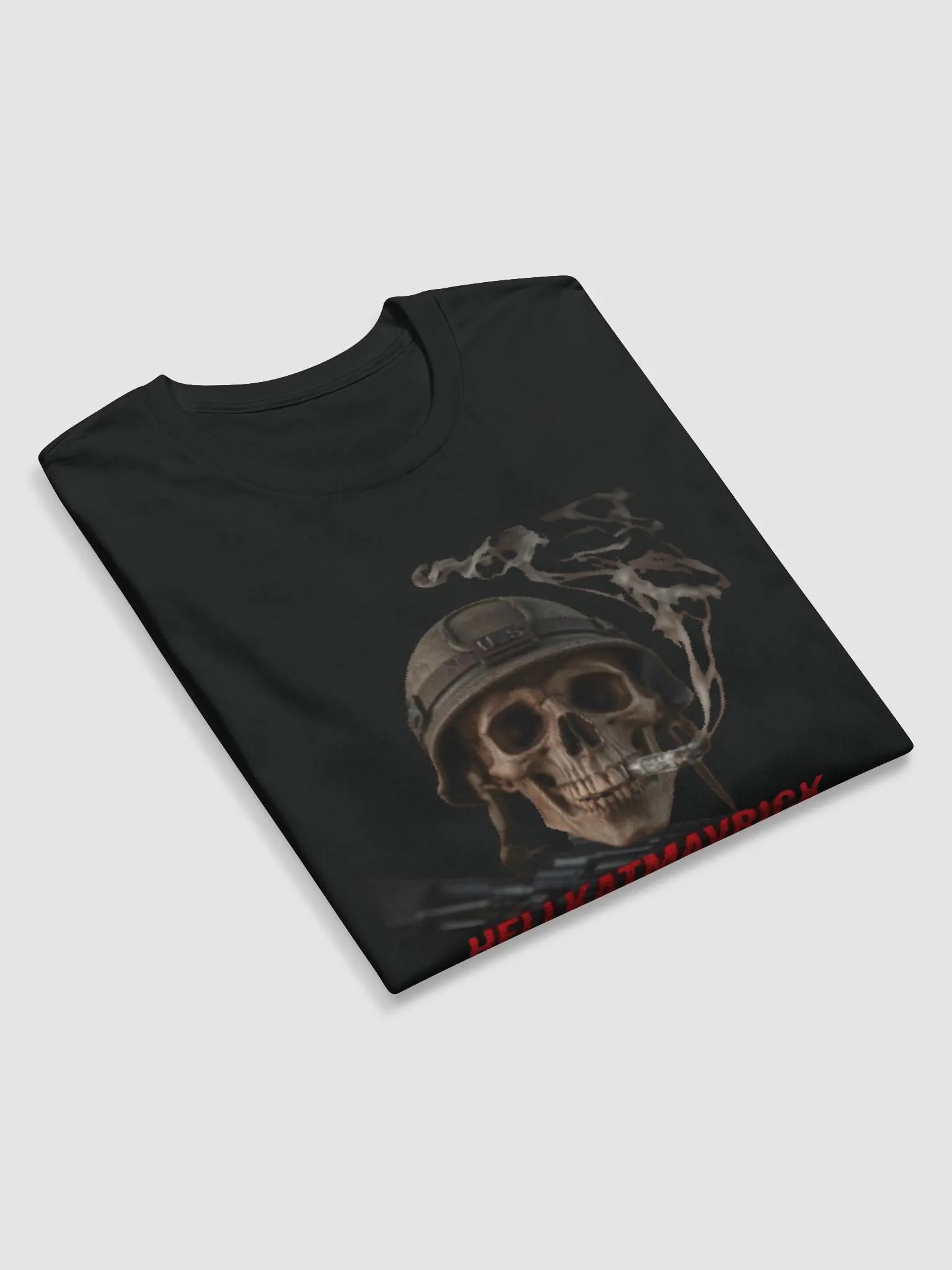 Hellkatmavrick Skull Helmet Long Sleeve Shirt product image (5)