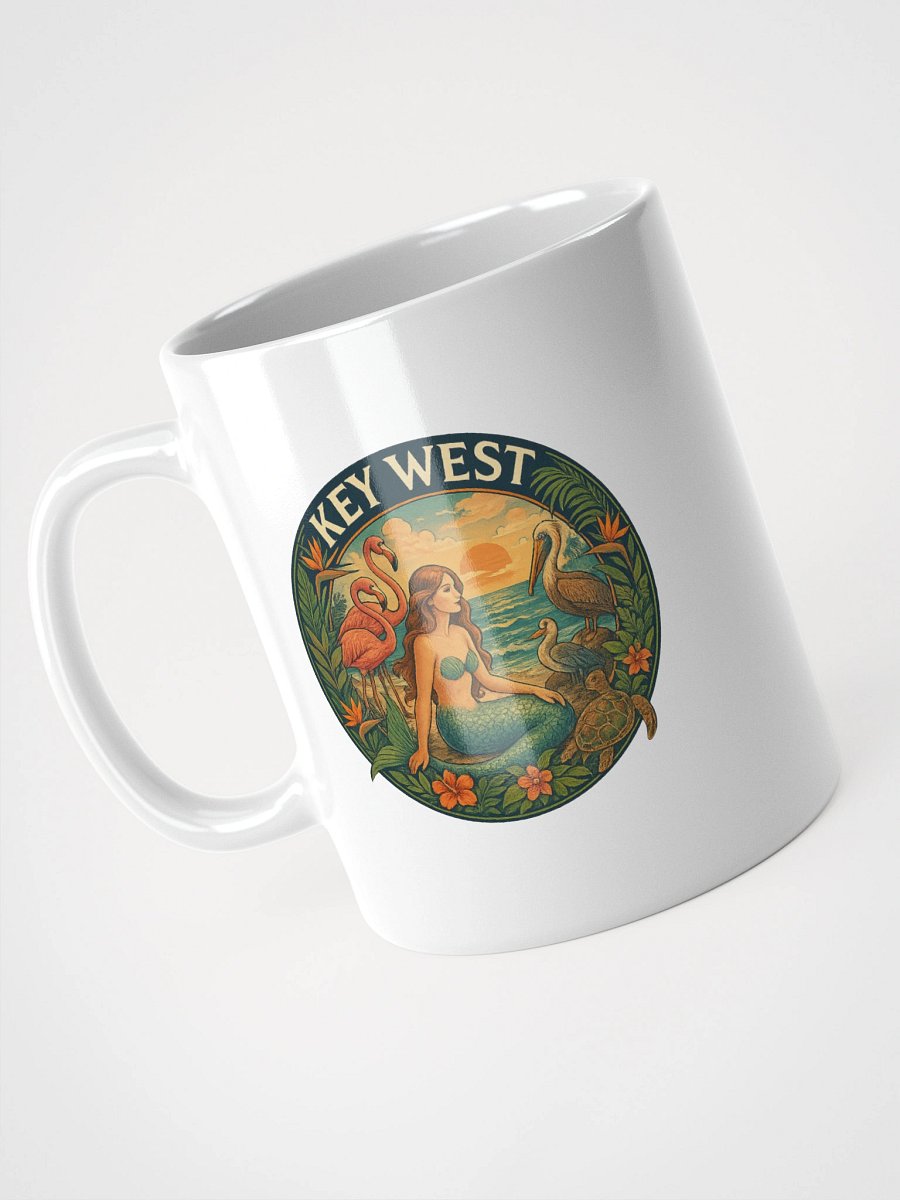 Key West Ceramic Mug with Mermaid, Birds, and Turtle product image (2)