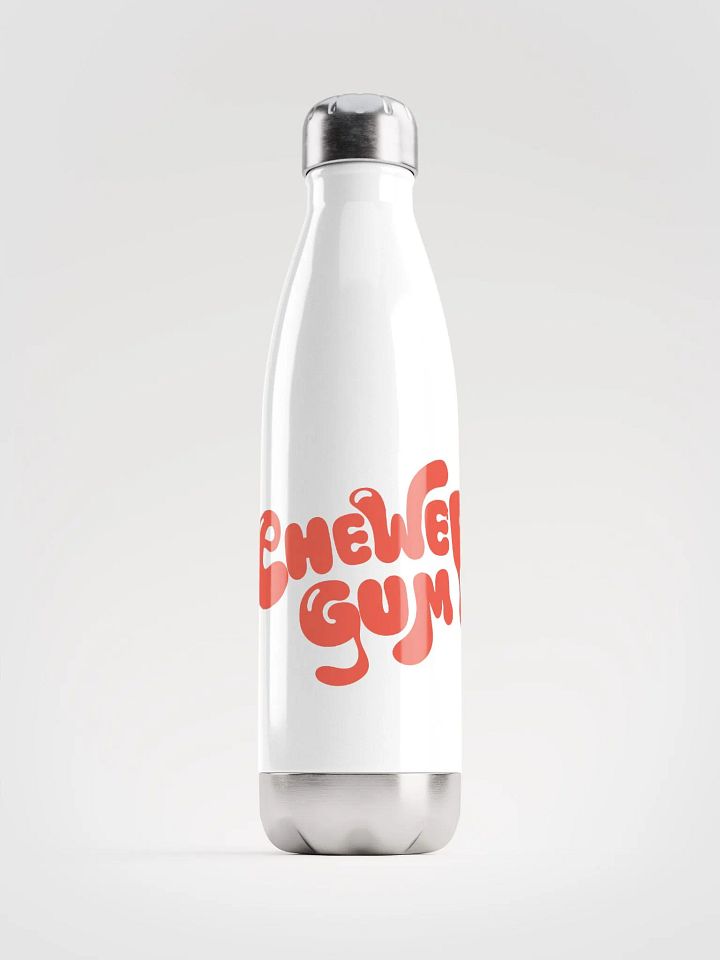 Chewed Gum Steel Water Bottle in Orange product image (1)