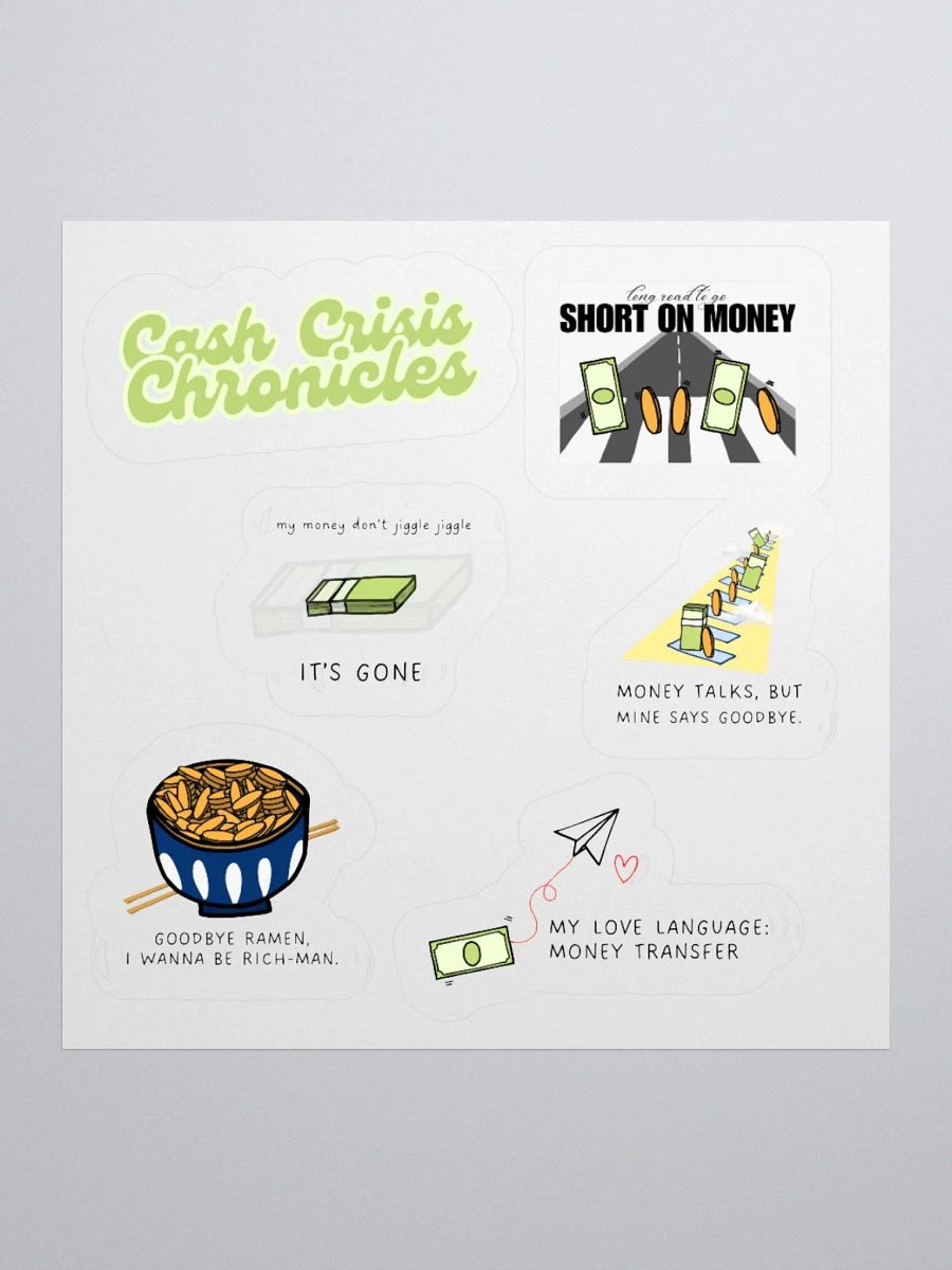 Cash Crisis Chronicles Sticker Set product image (7)