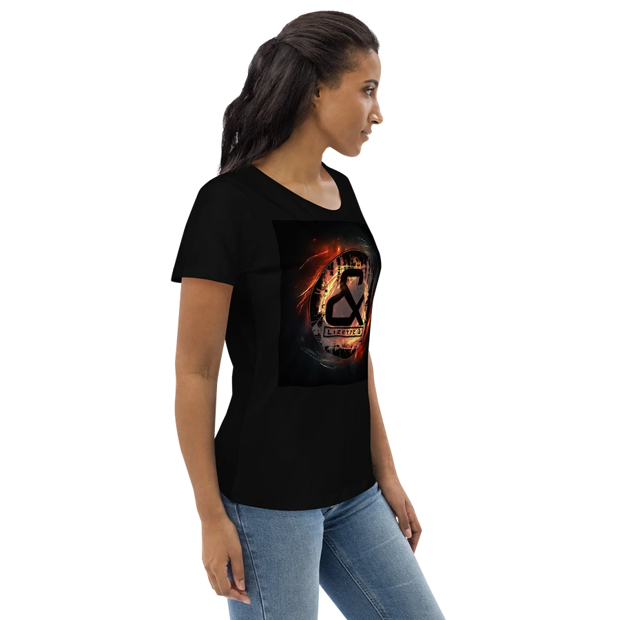 Lizette & badge logo on fire womens tee (EU only) product image (6)