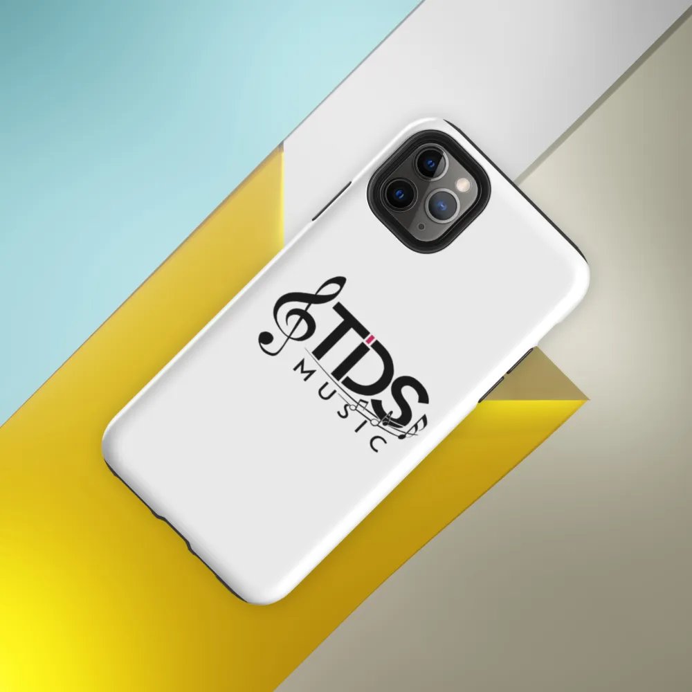 Tough Case for iPhone 11-16 with TDS Music Design - White product image (8)