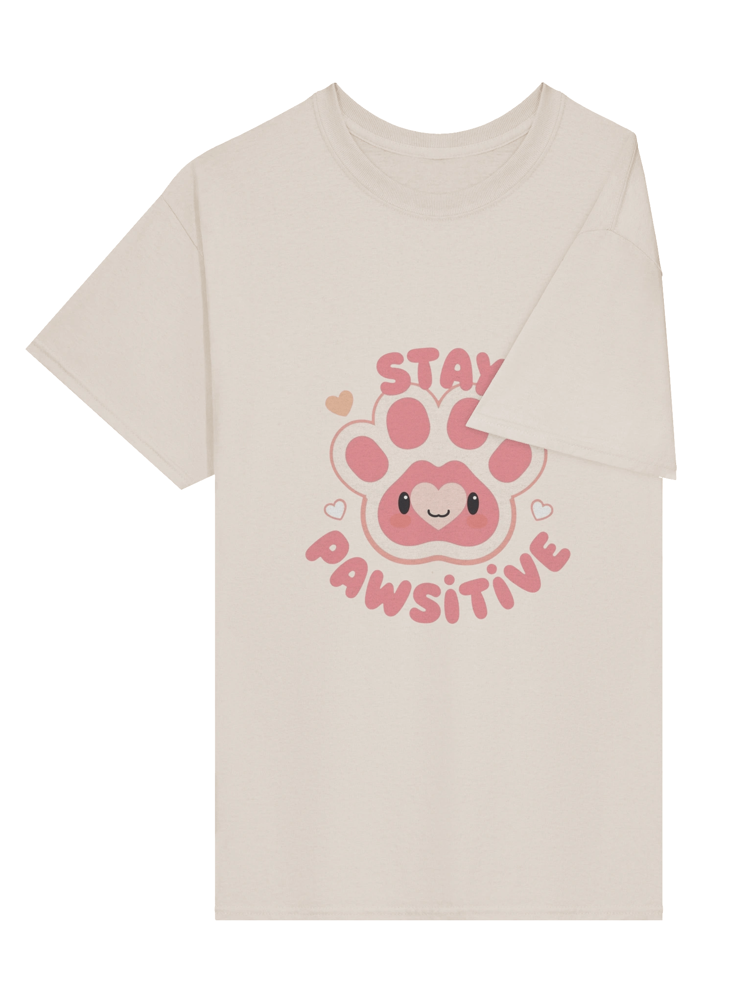 🩷Stay Pawsitive – Cute Kawaii Paw T-Shirt product image (87)