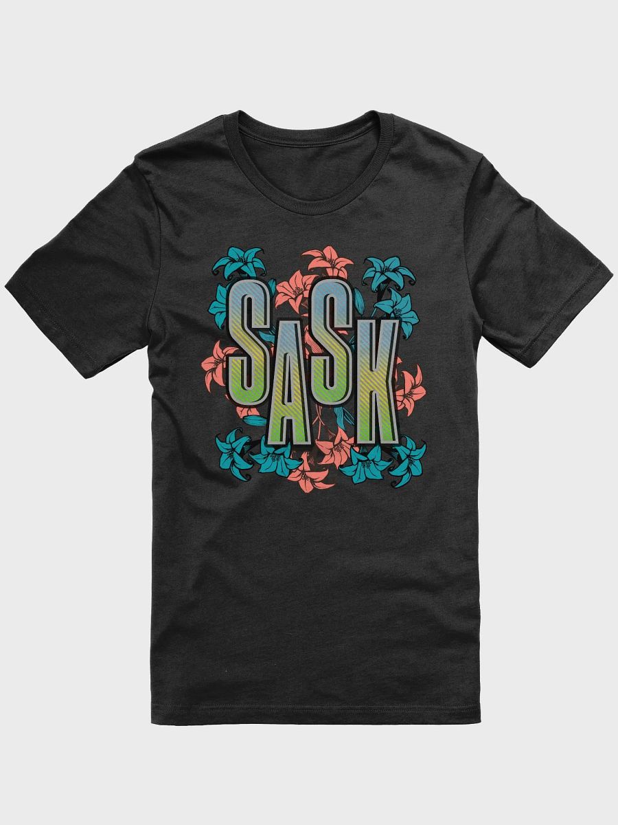 Sask Saskatoon Saskatchewan Floral Gradient T-Shirt product image (4)