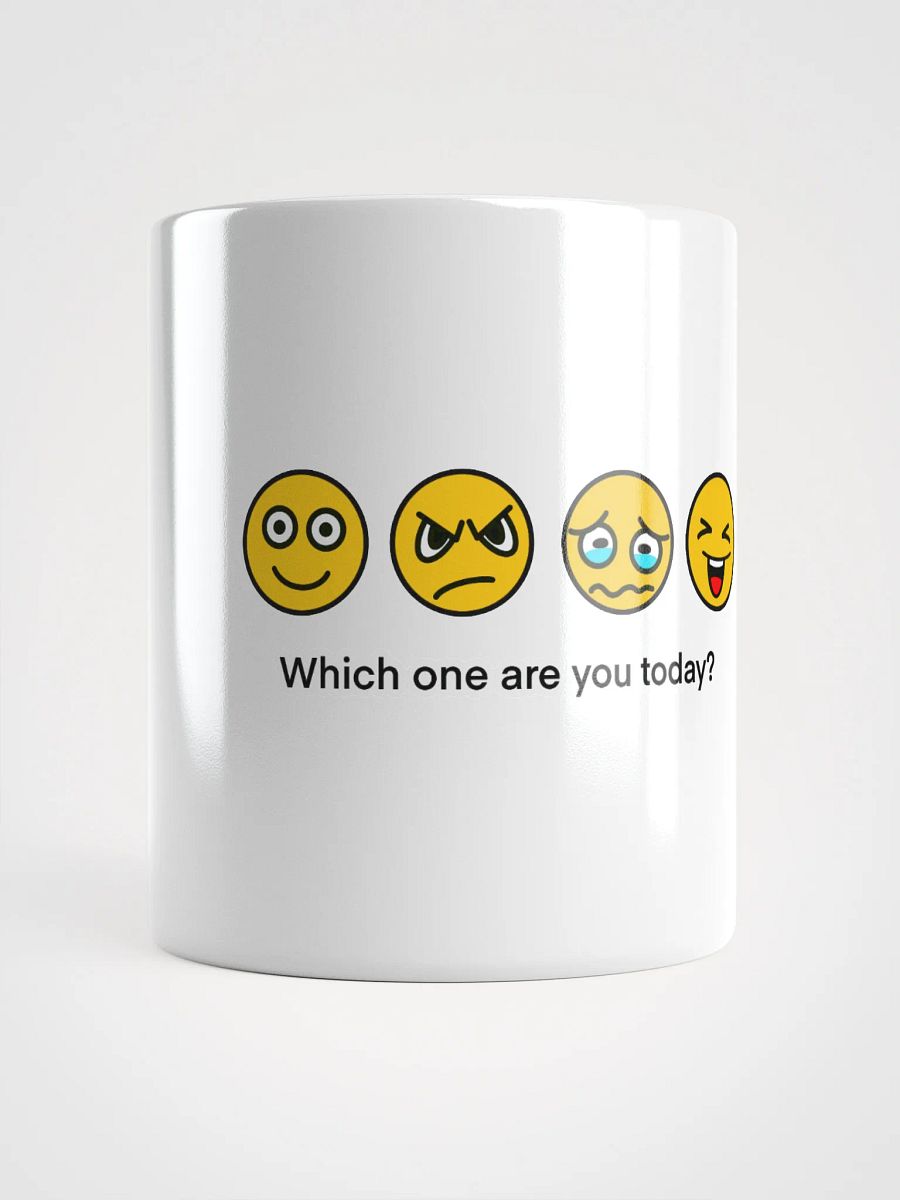 Emotion Expressions White Glossy Mug product image (14)