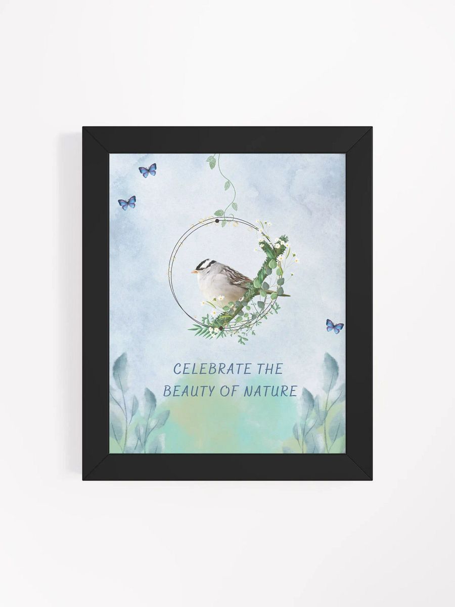 White-Crowned Sparrow Bird Wildlife Photography Wall Art product image (7)