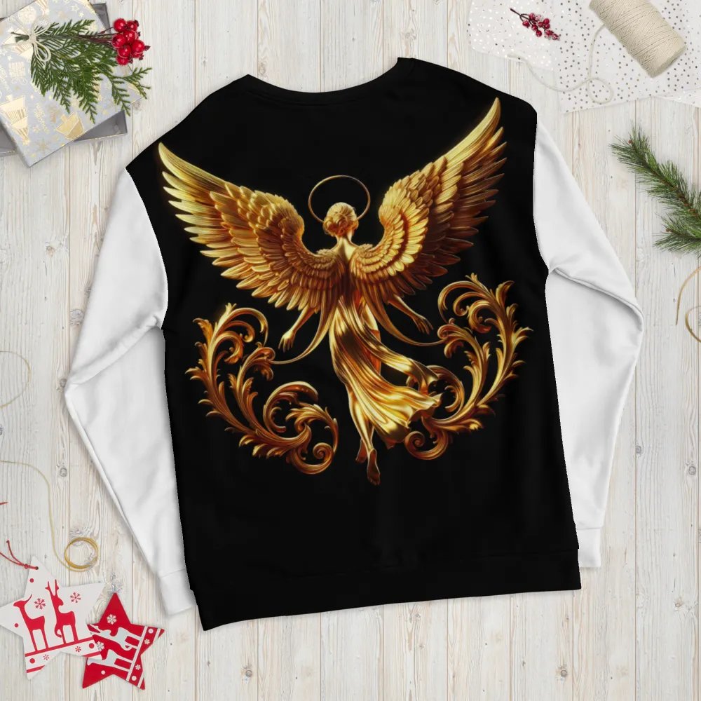A Golden Angel and Cross - Unisex Sweatshirt #2 product image (9)